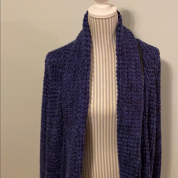 Amanda Green XL Zip Off Shawl Collar Cardigan - Picture 2 of 10